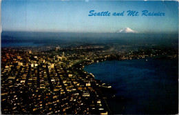 Washington Seattle View Of Waterfront And Mount Rainier 1959 - Seattle