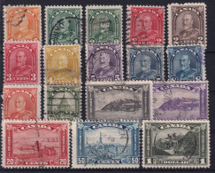CANADA 1930/31 - MLH/canceled - Sc# 162-177 - Complete Set! - Unused Stamps