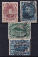 NEWFOUNDLAND 1876-79 - Canceled - Sc# 37-40 - 1865-1902