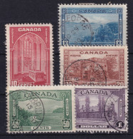 CANADA 1938 - Canceled - Sc# 241-245 - Complete Set! - Gebraucht