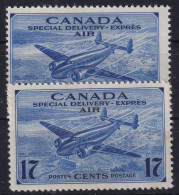 CANADA 1946 - MLH - Sc# CE1, CE2 - Special Delivery Exprès - Eilbriefmarken