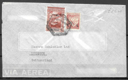 1947 MOÇAMBIQUE MOZAMBIQUE LOURENÇO MARQUES BRIDLER & LDA  ENVELOPE COVER AIRMAIL  TO  LUZERN SUISSA SUISSE SWITZERLAND - Lourenco Marques