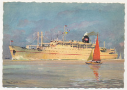 CPM - Paquebot "LYAUTEY" - Compagnie De Navigation Paquet (Illustration Roger Chapelet) - Dampfer