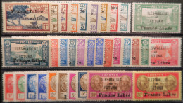 LP3991/148 - 1941 - WALLIS Et FUTUNA - " FRANCE LIBRE " - SERIE COMPLETE - N°92 à 124 NEUFS**/* - Cote (2020) : 860,00 € - Unused Stamps