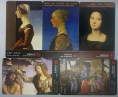 China Shanghai Metro Card: Botticelli And The Renaissance，5 Pcs - Mondo