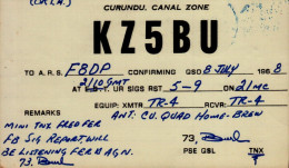 CARTE QSL..  KZ5BU  19 ? - Radio