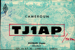 CARTE QSL..  CAMEROUN...TJ1AP  1968 - Radio