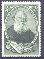 1978. USSR/Russia. Leo Tolstoy, Writer, 1v, Mint/** - Unused Stamps