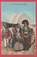 Indians Of The Southwest- Navajo Women In Native Garb ( Recto ) & Harvest Time At Santa Indian Pueblo ( Verso ) - América
