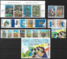 GREECE 1989 Complete All Sets MNH Vl. 1774 / 1793 + B 7 A(no A Nrs) - Full Years
