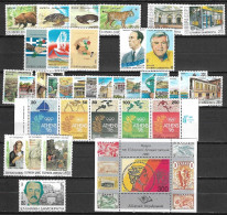 GREECE 1990 Complete All Sets + Block MNH Vl. 1794 / 1828 + B 8 (no A Nrs) - Annate Complete