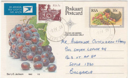 South Africa 1984 - Postal Stationary From Cape Town To Sofia/Bulgaria(2 Scan) - Briefe U. Dokumente