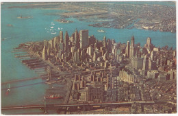 Lower Manhattan Skyline From The Air  - New York City - (N.Y. - USA) - 1965 - Manhattan