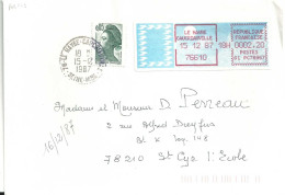 Vignette D'affranchissement - MOG - Le Havre Caucriauville - Seine Maritime - Enveloppe Entière - 1985 « Carrier » Papier