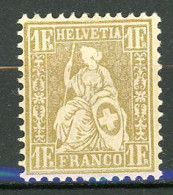R1-13 Suisse N° 41 * à 10% De La Cote. A Saisir !!! - Unused Stamps