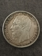 5 FRANCS ARGENT 1868 TRANCHE A LEOPOLD II BELGIQUE / BELGIUM SILVER - 5 Frank