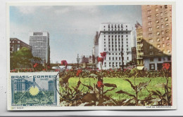 BRASIL BRESIL 60C DIA DO URBANISMO CARTE MAXIMUM CARD SAO PAULO 1959 - Cartes-maximum