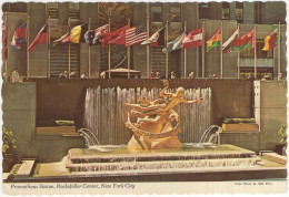 Prometheus Statue (Fountain, Paul Manship) - Plaza Of Rockefeller Center - - New York City - (N.Y.-USA) - 1976 - Manhattan