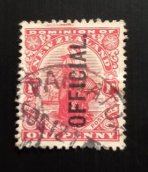 Nouvelle Zélande 1910 - King Edward VII & Penny Universal Stamps Overprinted "OFFICIAL"1P Used - Oblitérés