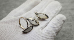 Beautiful Vintage Set Of 925 Sterling Silver With The Hallmark Of The Master - Orecchini