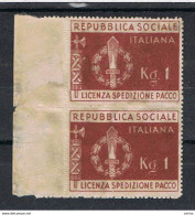 R.S.I.:  1944  FRANCHIGIA  MILITARE  -  BRUNO  ROSSO  COPPIA  S. G. -  SASS. 1 - Fiscales