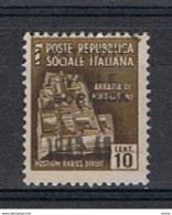 C.L.N.:  1943/44  SOPRASTAMPA  NON  UFFICIALE  -  PATRIOTTI  VALLE  BORMIDA  -  10 C. BRUNO  N. - Centraal Comité Van Het Nationaal Verzet (CLN)