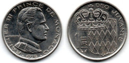 MA 24250 / Monaco 1 Franc 1978 SUP - 1960-2001 Nieuwe Frank