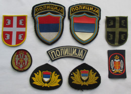 SERBIA / SRBIJA POLICE POLICIJA PATCH, 9 Pcs - Patches