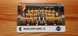 Phonecard United Kingdom, Mercury 3PFLL - Watford Football Club 9.800 Ex. - Mercury Communications & Paytelco