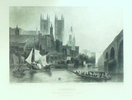 Royaume Ino Londres Westminster Abbaye 1857 - Estampes & Gravures