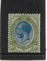 SOUTH AFRICA 1913 - 1924 10s SG 16 UNMOUNTED MINT - Ongebruikt