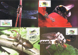 Belgique - 150e Anniversaire De L'Institut Royal Des Sciences Naturelles : Insectes CM 2630/2635 (année 1996) - 1991-2000