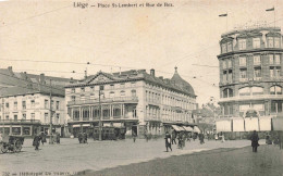 BELGIQUE - Liège - Place St Lambert Et Rue De Bex - Animé -  Carte Postale Ancienne - Liège