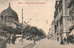 BELGIQUE - Liège - Hôtel De Ville - Place Du Marché -  Carte Postale Ancienne - Luik