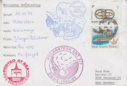 BNritish Antarctic Territory (BAT) Heli Flight From Polarstern To Neumayer 15.12.1992 (TO168) - Polar Flights