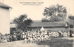 CPA 33 FETE DE GYMNASTIQUE A LANGON / 24 MAI 1908 / SOCIETE SAINT MAIXENT LES JEUNES - Langon