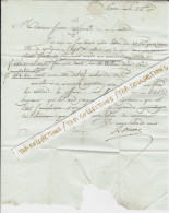 1803 LETTRE FINANCE BANQUE  Paris Pour Simon Lynch Consul  Etats Unis Amérique à Nantes RARE V.HISTORIQUE - 1800 – 1899