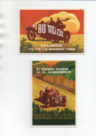 2 CARTOLINE MANIFESTAZIONE AUTOMOBILISTICA " TARGA FLORIO" SICILIA-ITALIA - Autosport - F1