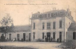 CPA 33 SAINT YZAN LE SOUDIAC / LA GARE / VUE EXTERIEURE - Andere & Zonder Classificatie