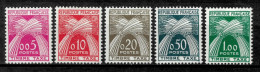 France 1960  Porto Set Of Stamps Mi#Porto 93-97 MH CV=86$ MNH** - Neufs