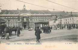 BELGIQUE - Liège - Le Palais - Place Saint Lambert - Animé -  Carte Postale Ancienne - Liege