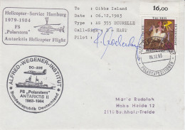 Germany Heli Flight From Polarstern To Gibbs Island  6.12.1983 (ET151) - Vols Polaires