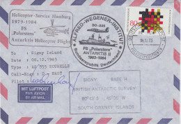 Germany Heli Flight From Polarstern To Signy  8.12.1983 (ET151A) - Vols Polaires