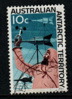 Australian Antarctic Territory  S 13 1966 Decimal Definitives 10c Wind Gauge Used - Usati