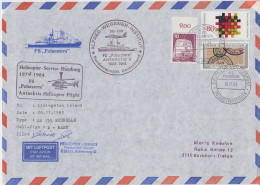 Germany Heli Flight From Polarstern To Livingston Island (large Cover) 28.11.1983 (ET152) - Vols Polaires