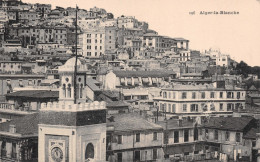 Alger-la-Blanche - Vue De La Casbah D'Alger - Au Premier Plan Le Minaret - Cpa - Algiers