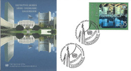 ONU Vienna 2005 Definitiva Con Ologramma: Veduta Del Palazzo 1v. Fdc, Bella - Storia Postale