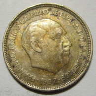 REGNO DI SPAGNA 5 Pesetas 1957 64 B QMB  - 5 Pesetas