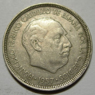 REGNO DI SPAGNA 5 Pesetas 1957 65 BB+ - 5 Pesetas