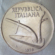 REPUBBLICA ITALIANA 10 Lire Spighe 1979 FDC  - 10 Liras